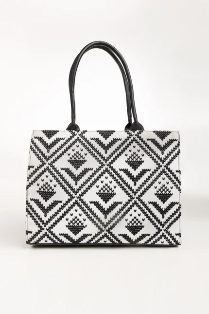 Black White Tote Bag